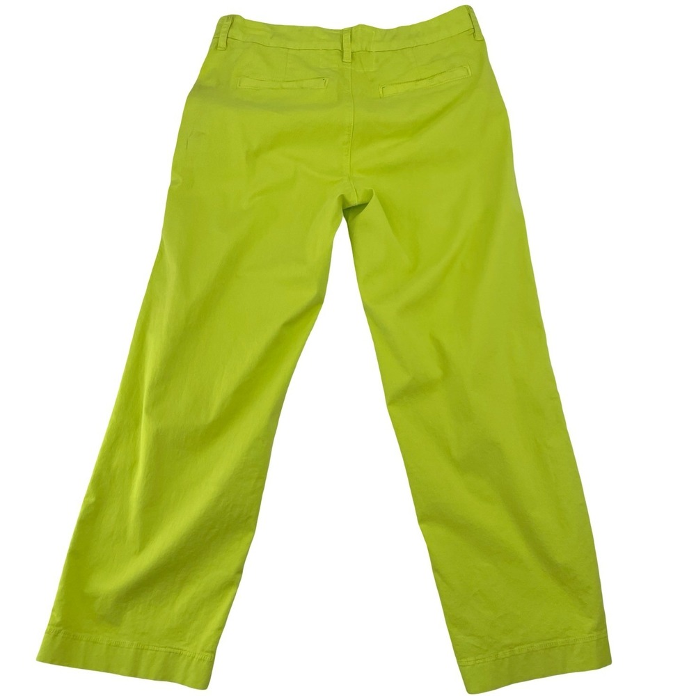 Frank & Eileen Women's Pants Westport Lime Green Cotton Size 4 - Picture 2 of 7